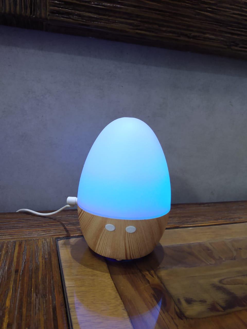 Miniatura Aromatizador Umidificador Aromaterapia Tipo Ovo Com Leds