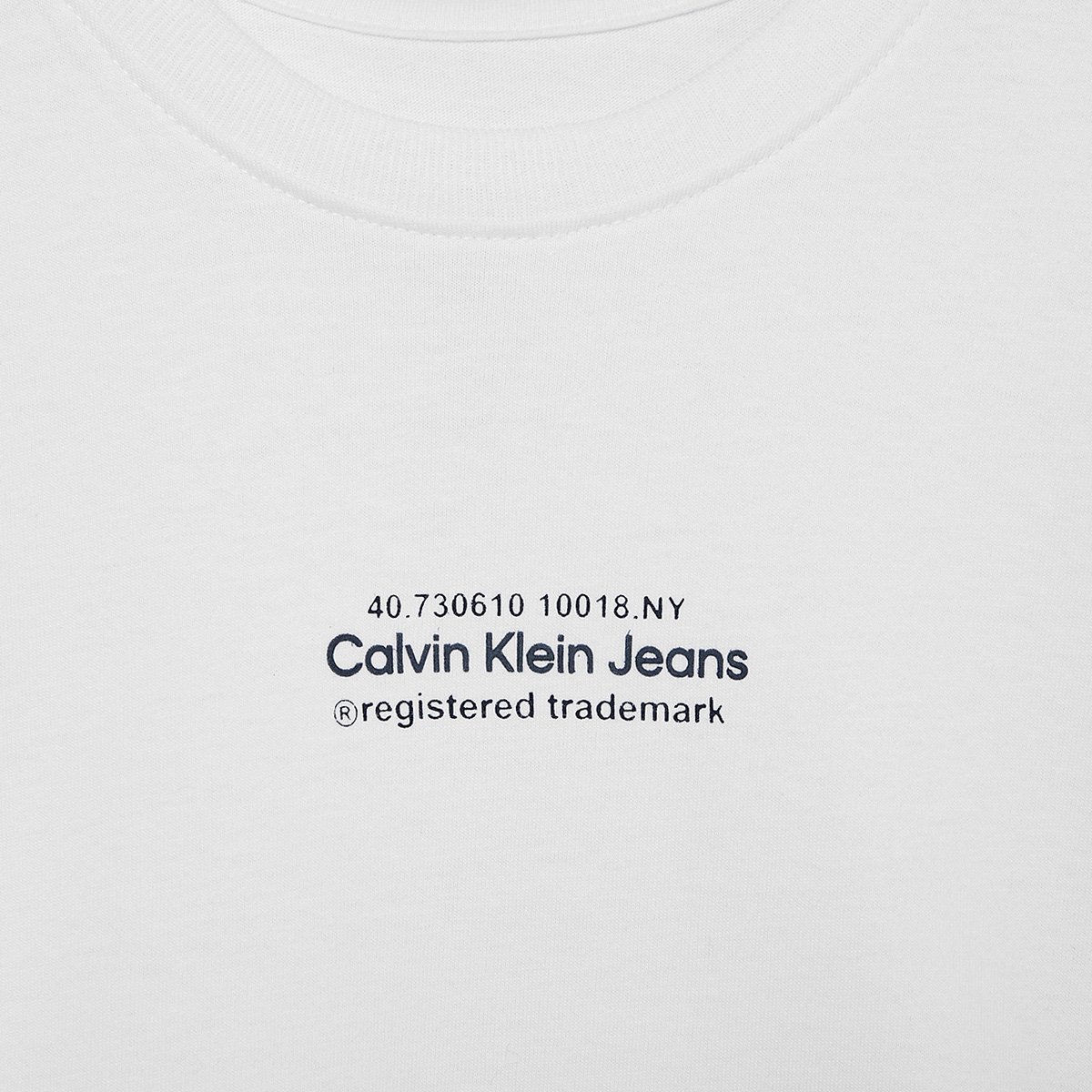 Miniatura Camiseta Infantil Calvin Klein Menino Branco - 10A