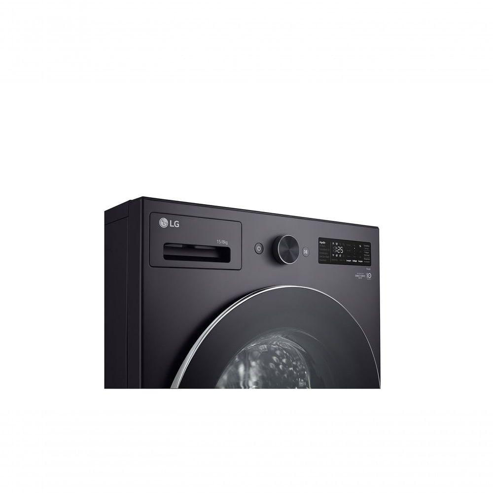 Miniatura Lava e Seca Smart LG 15kg Black Inox com AIDD™ 110V