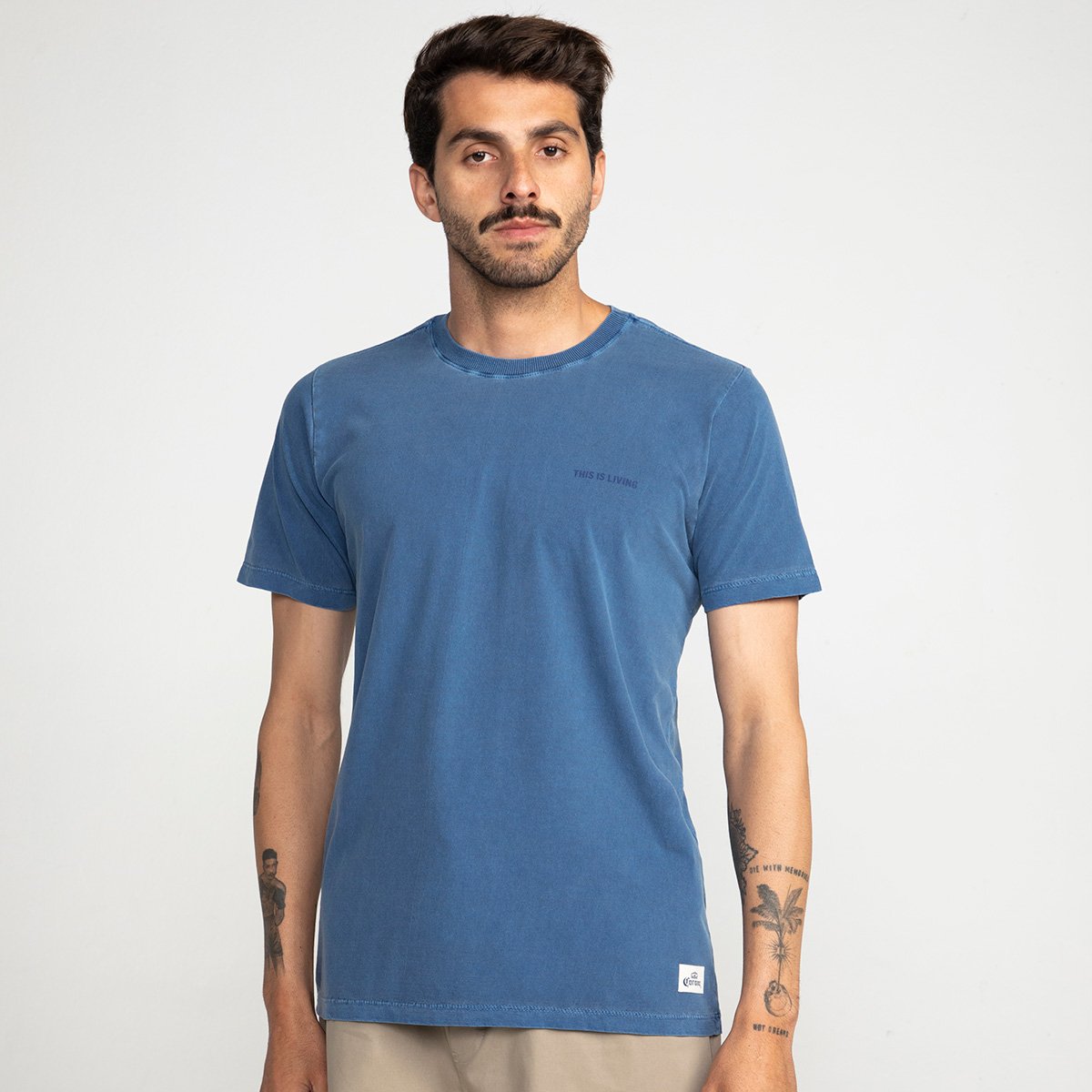 Miniatura Camiseta Corona Island Vibes Masculina Azul - P