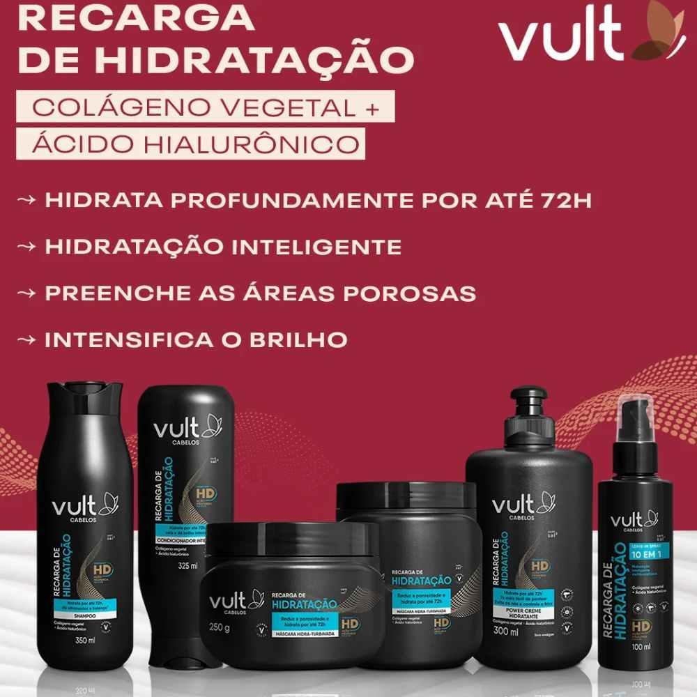 Miniatura Leave In Spray Vult Recarga De Hidratação 100Ml
