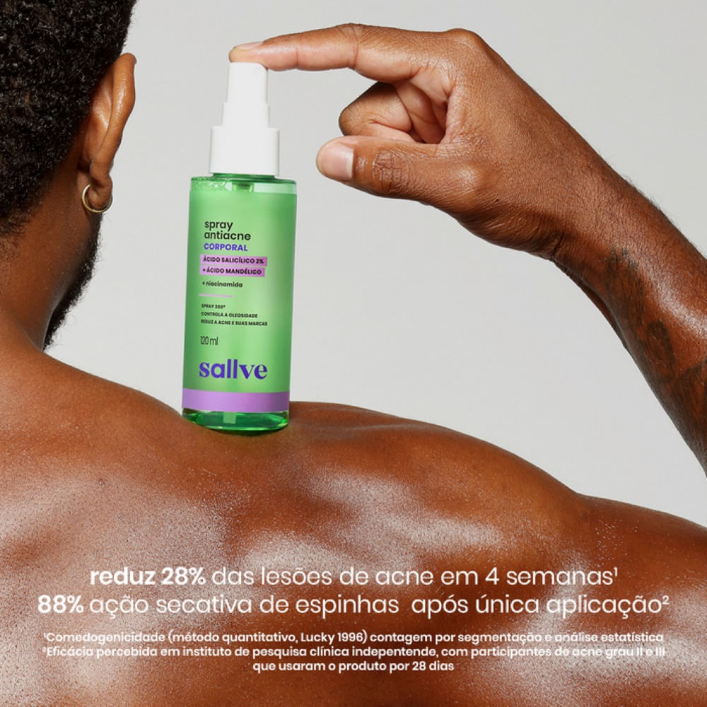 Miniatura Spray Antiacne Corporal Sallve 120ml