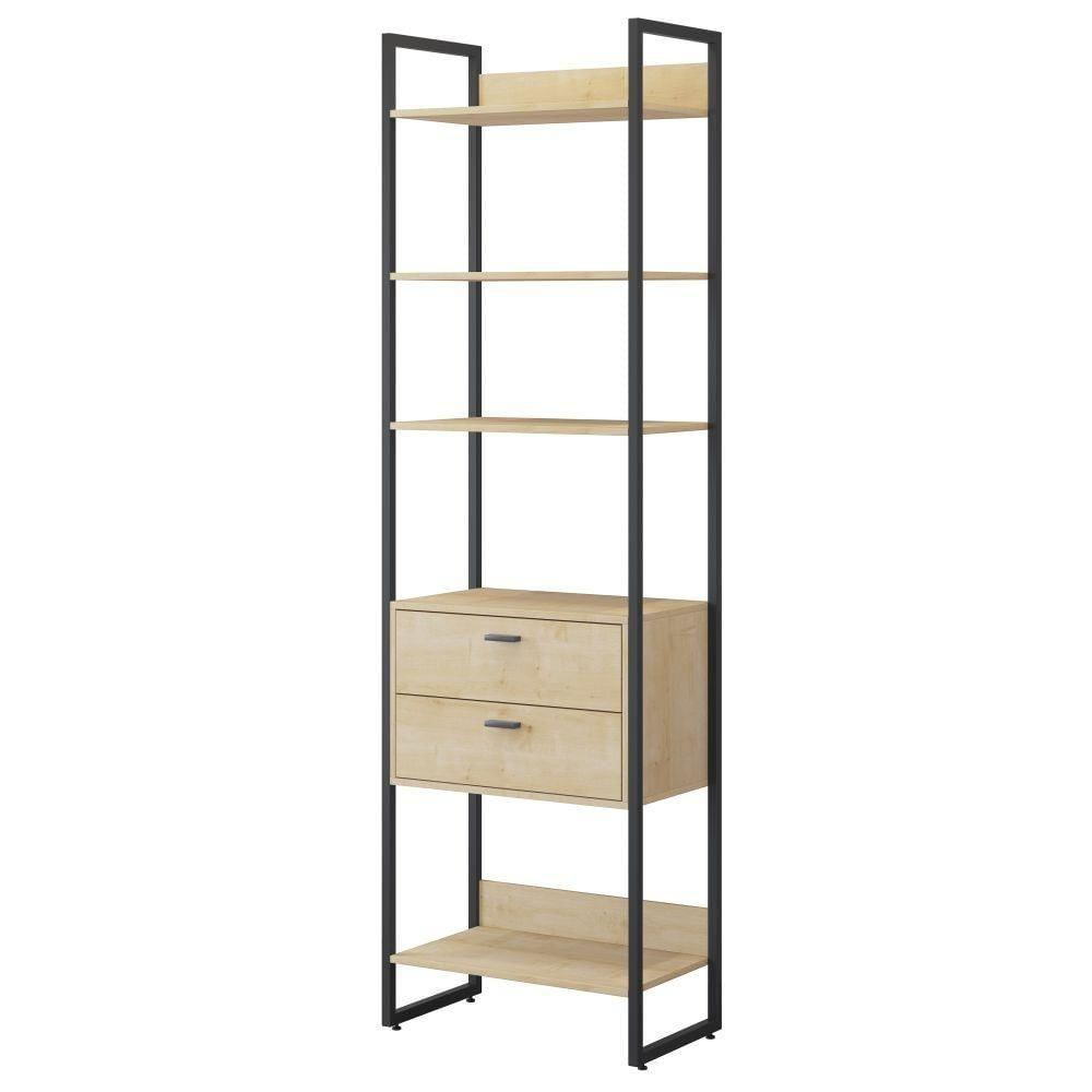 Miniatura Roupeiro Cloe Com Gavetas Natura Preto