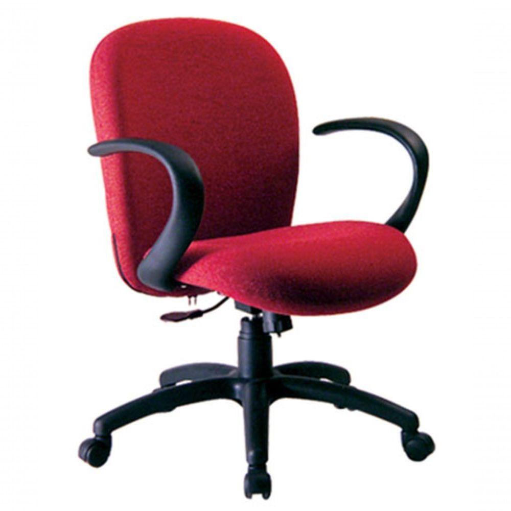 Miniatura Cadeira Presidente Com Braços E Base Cromada Vermelho