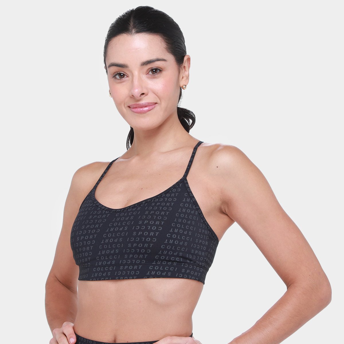 Miniatura Top Colcci  Alças Finas Cruzadas Feminino Preto - G