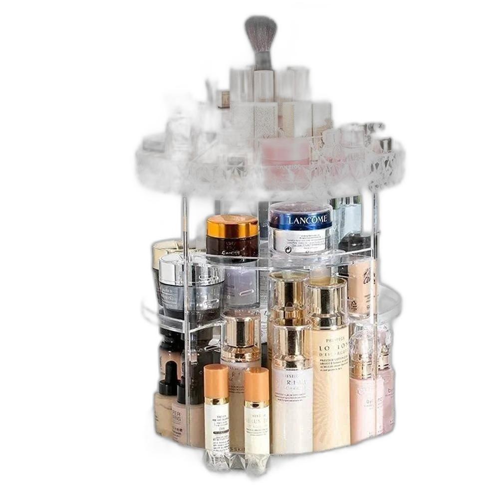 Miniatura Super Organizador Acrilico Porta Maquiagem Display Giratorio
