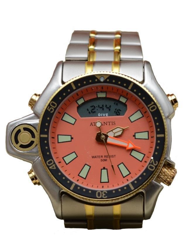 Miniatura Relógio Masculino Atlantis Sports Mr18012T Laranja