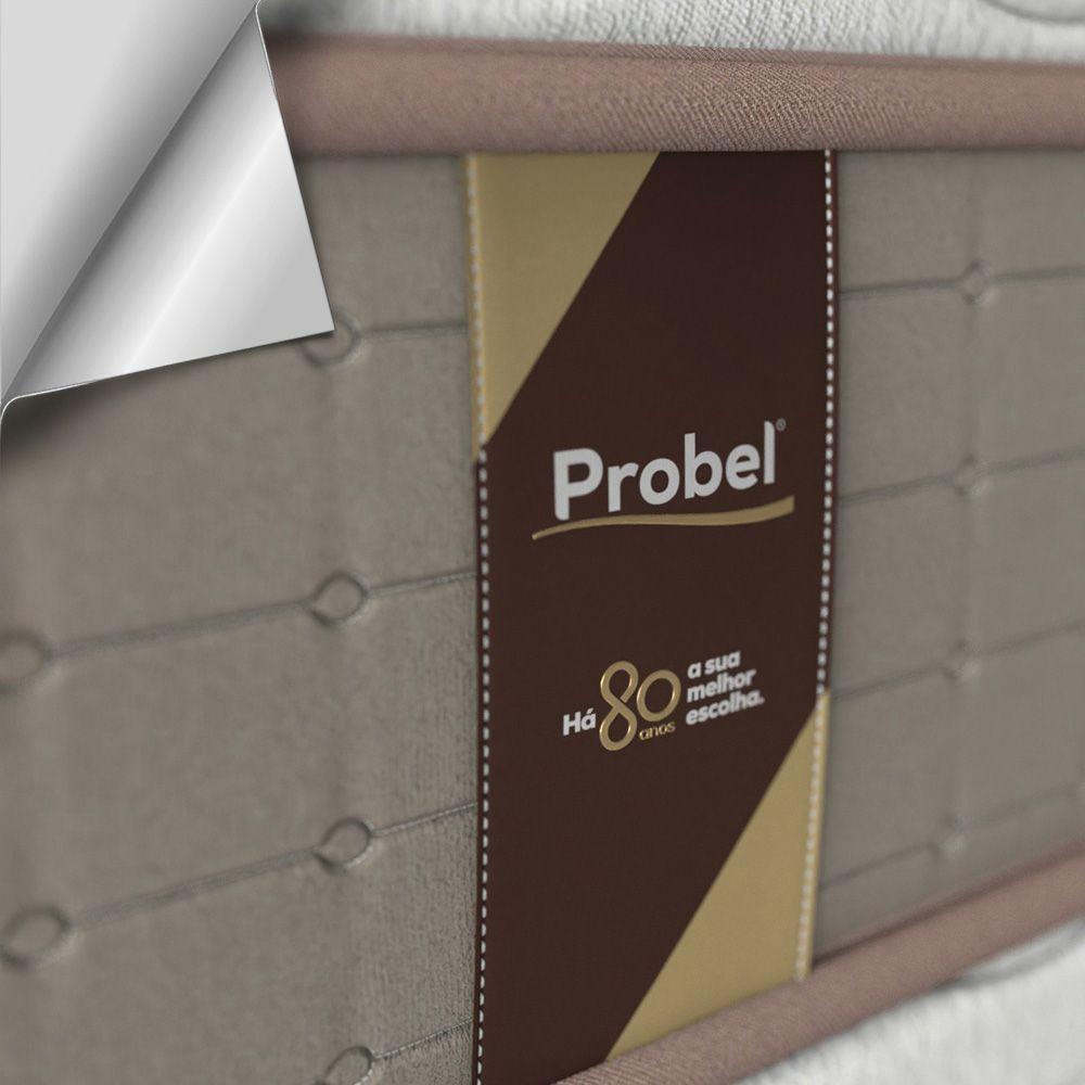 Miniatura Conjunto Probel Cameron Box Castor Marrom Casal 138x188x70cm