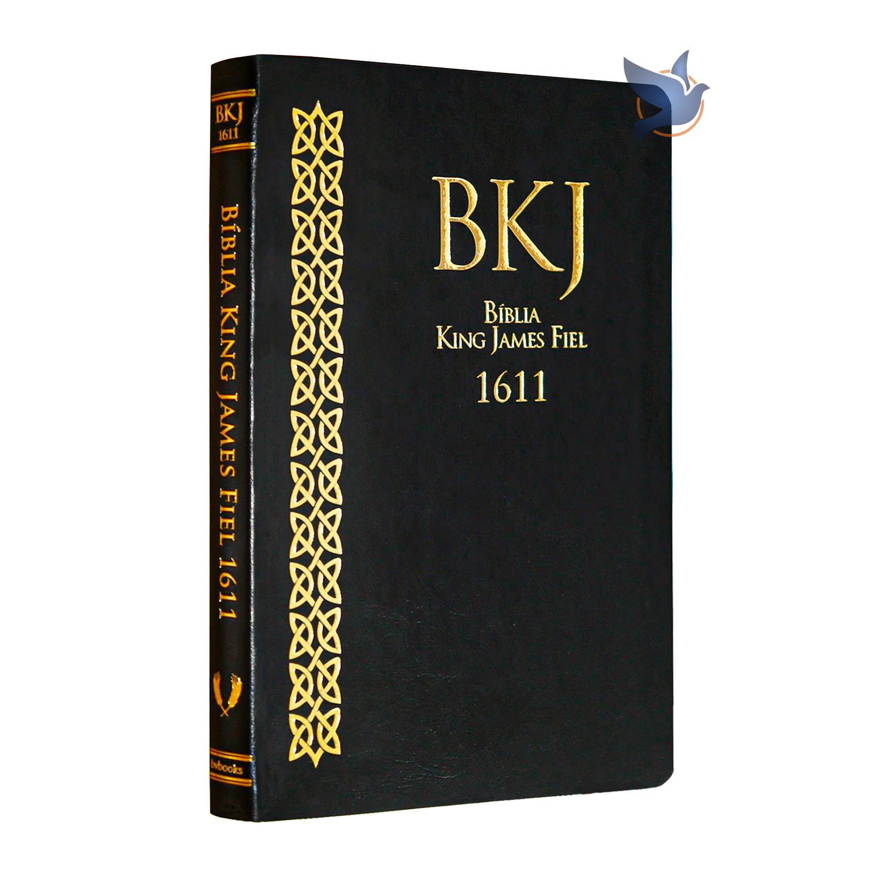 Miniatura Bíblia King James Bkj 1611 Ultrafina Slim Preta
