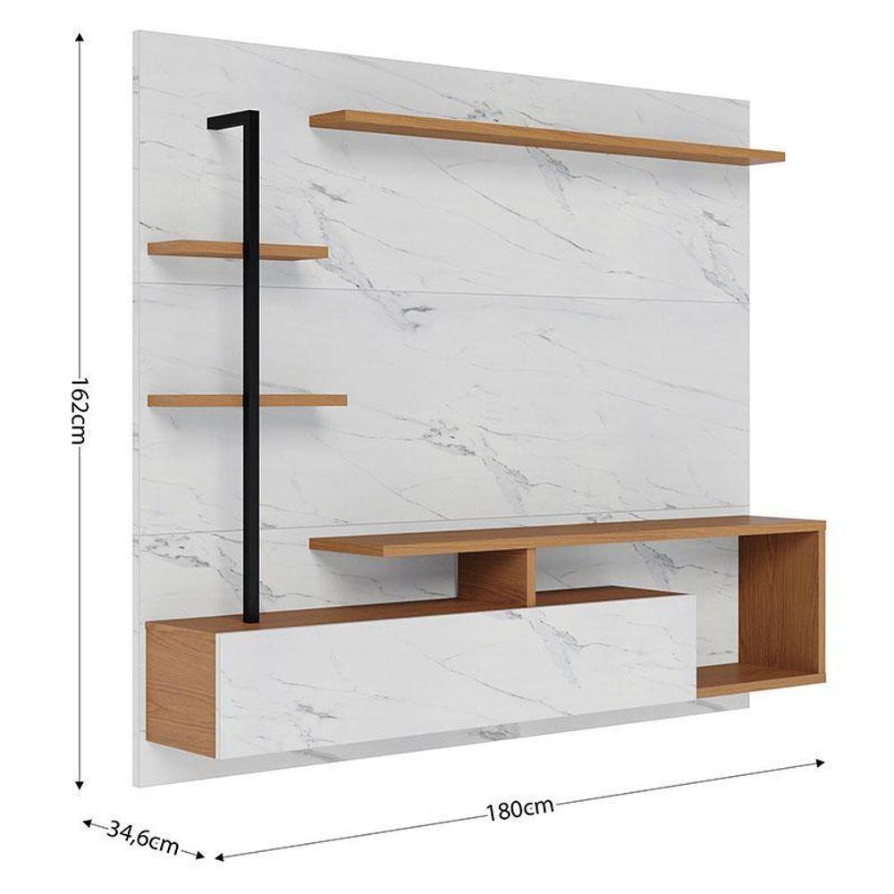 Miniatura Home Suspenso Maragogi Calacatta Freijó Branco Neve – Colibri