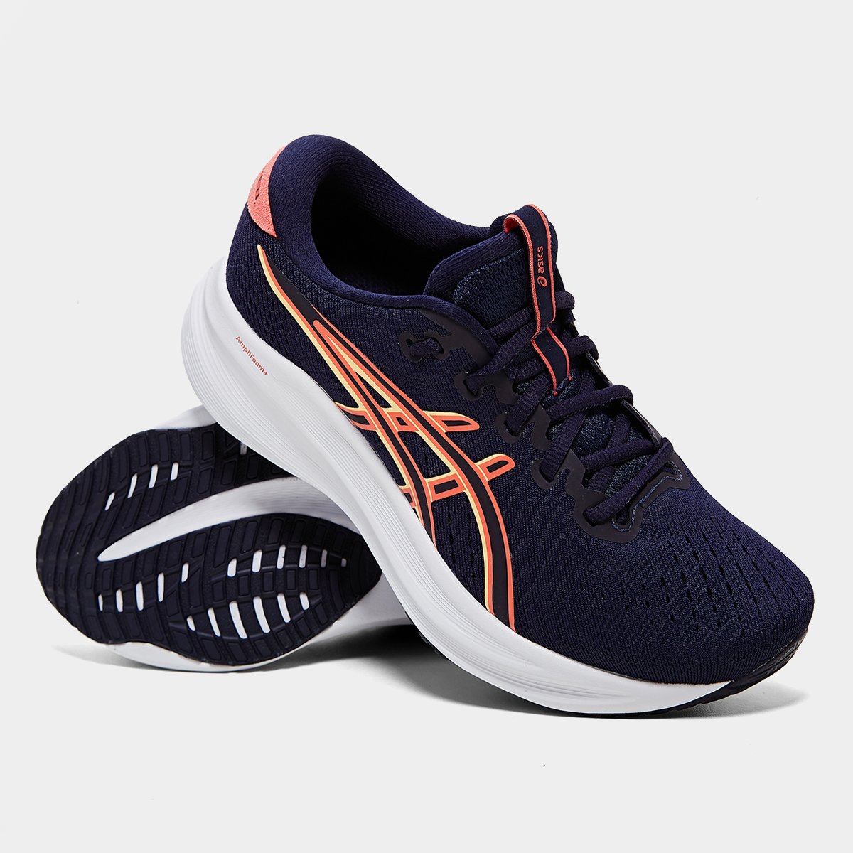 Miniatura Tênis Asics Gel-Excite 11 Feminino Marinho+Rosa - 34