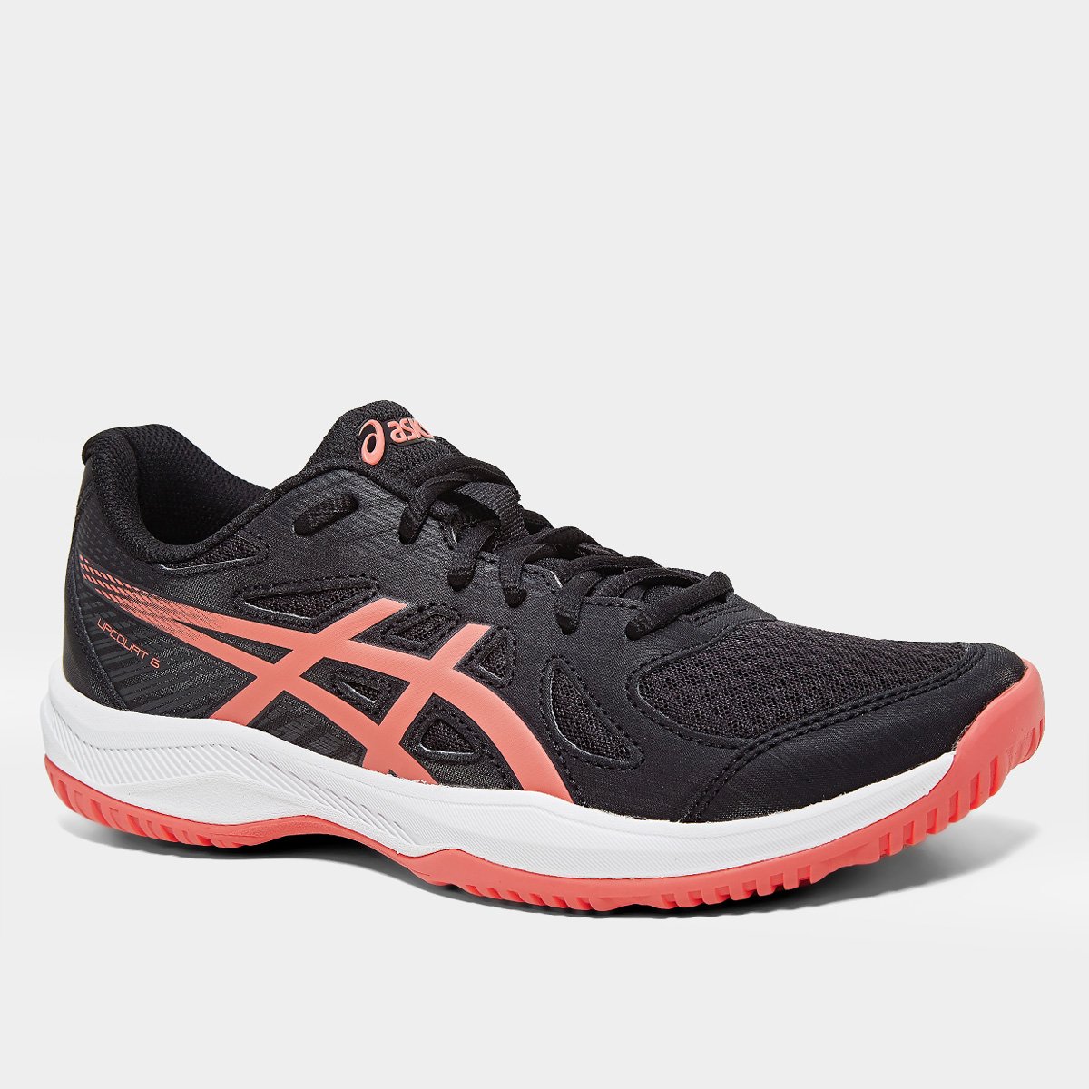 Miniatura Tênis Asics Upcourt 6 Feminino Preto+Laranja - 37