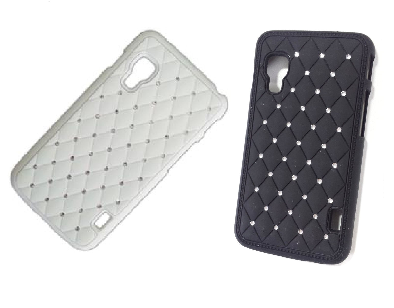 Miniatura Capa Lg Optimus L5 II Dual e455 Rígida Brilho Strass Cravejados