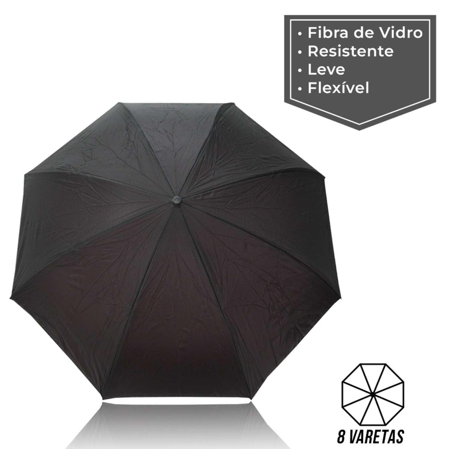 Miniatura Guarda Chuva Invertido Grande Sombrinha Abre Fecha Contrário