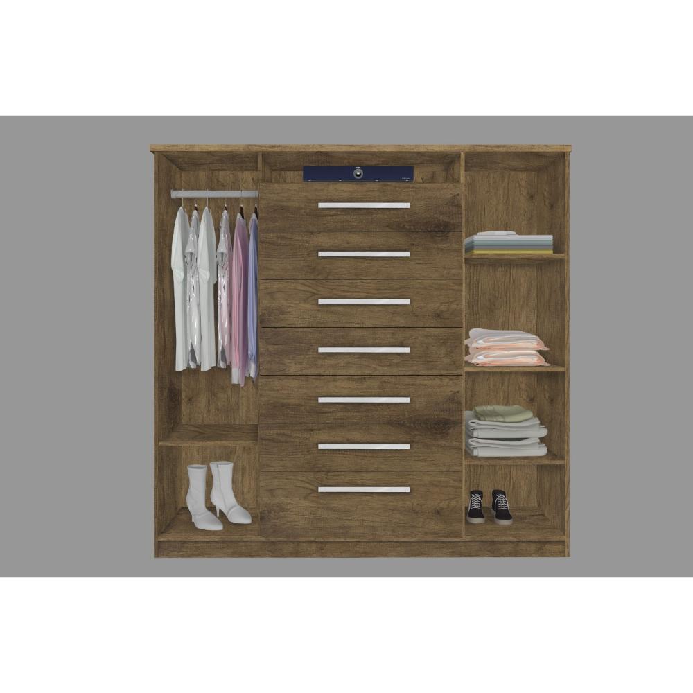 Miniatura Cômoda 2 Portas 7 Gavetas Mega J&A Móveis Jequitiba