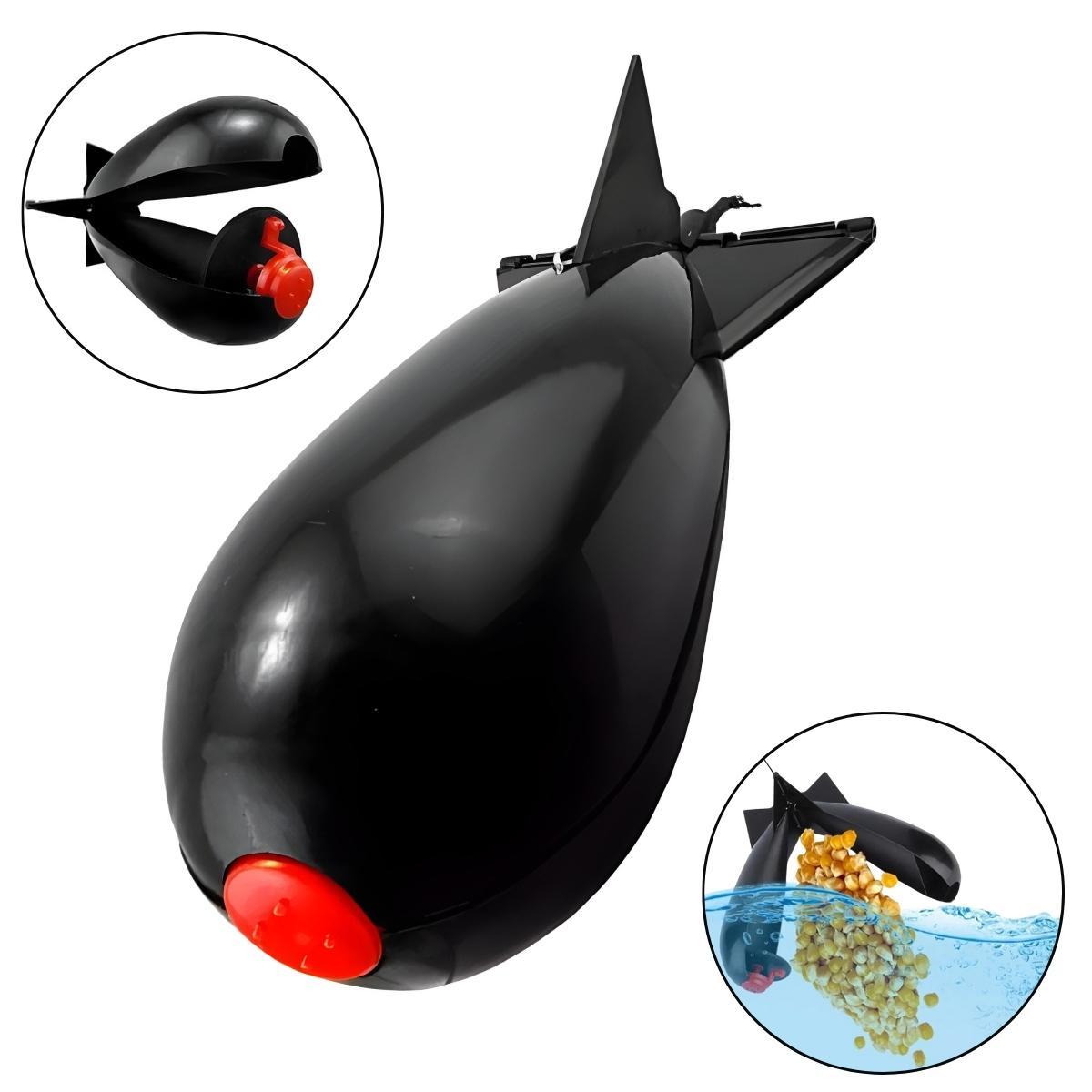 Miniatura Boia Rocket De Ceva Cevador Cevadeira Isca Ração E Pesca