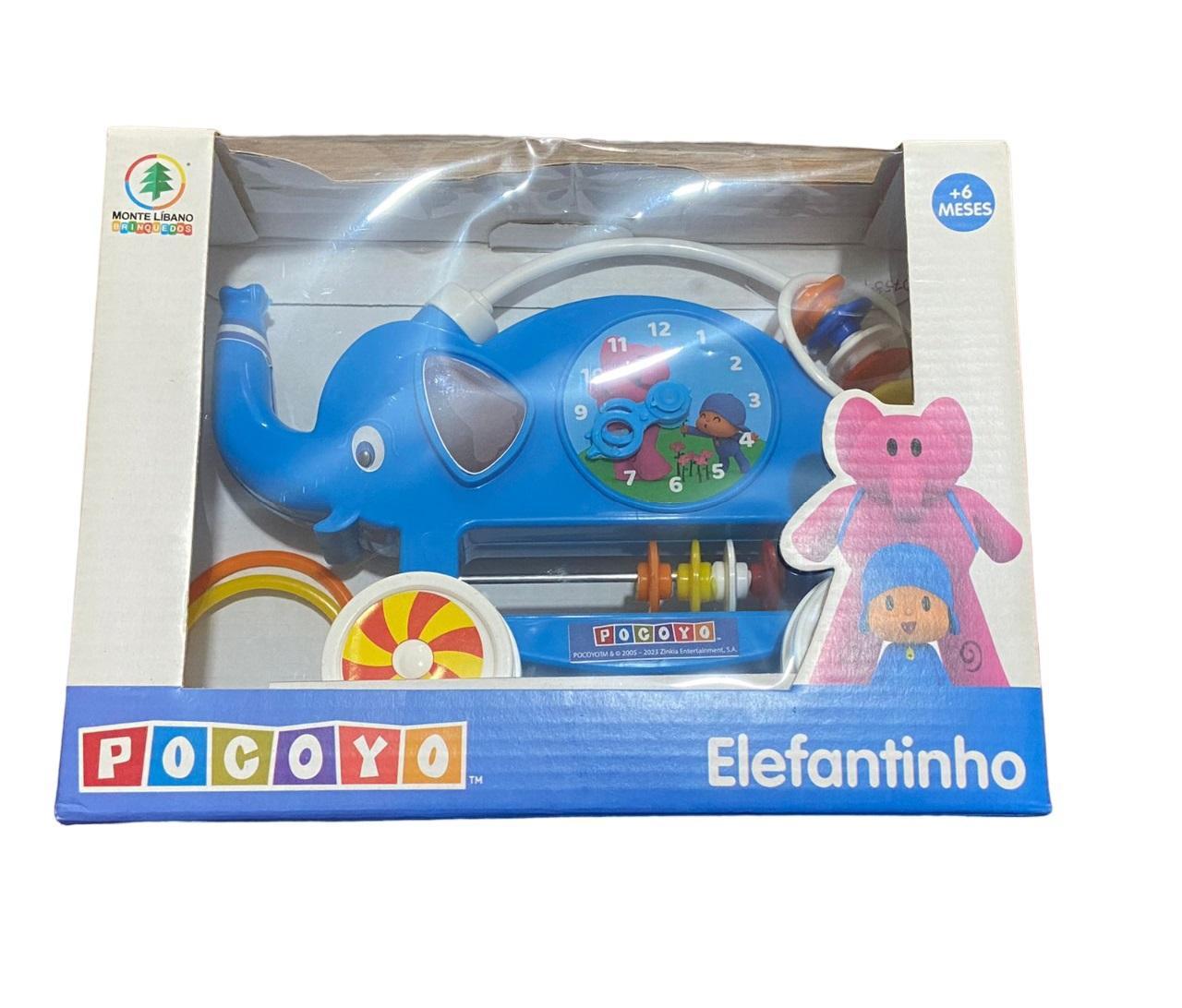 Miniatura Brinquedo Para Bebê Elefantinho Desenho Menino De Azul