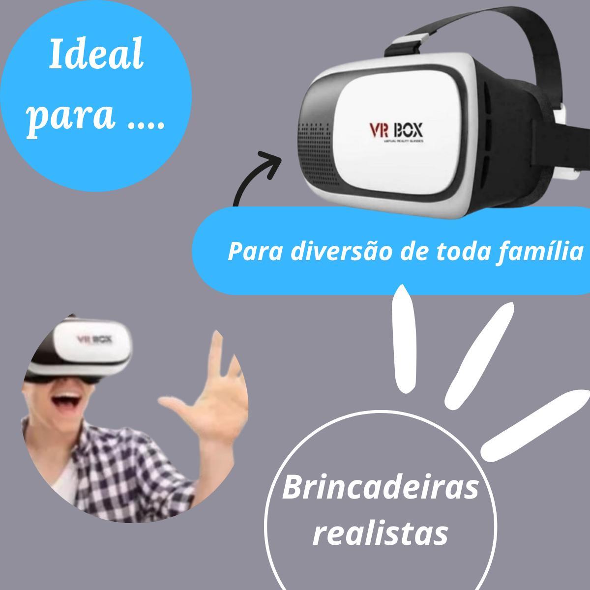 Óculos Metaverso Vr Box Realidade Virtual Controle Bluetooth