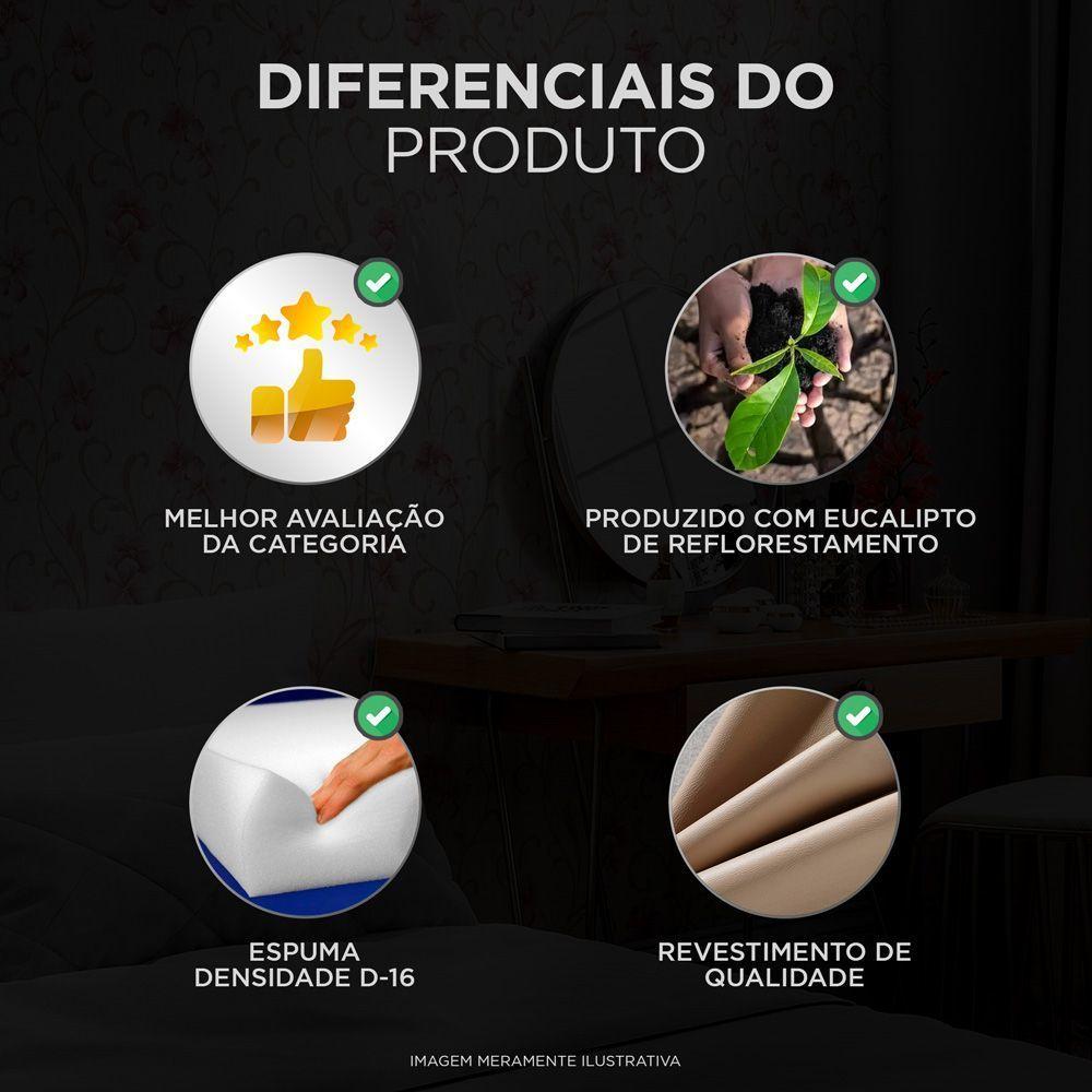 Miniatura Painel Cabeceira Cama Box Solteiro Lana 100cm Suede Bege - Abmaza