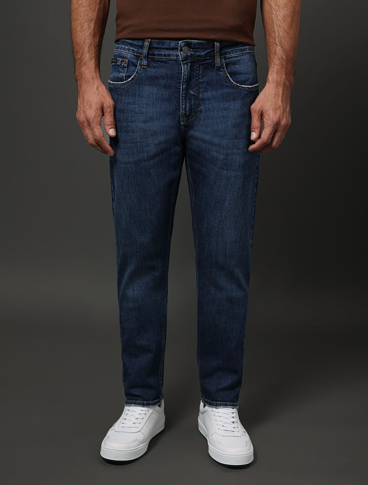 Miniatura Calça Jeans Masculina Slim 5 Pockets Calvin Klein Jeans - Marinho Calça Jeans Masculina Slim 5 Pockets Calvin Klein Jeans Marinho 36