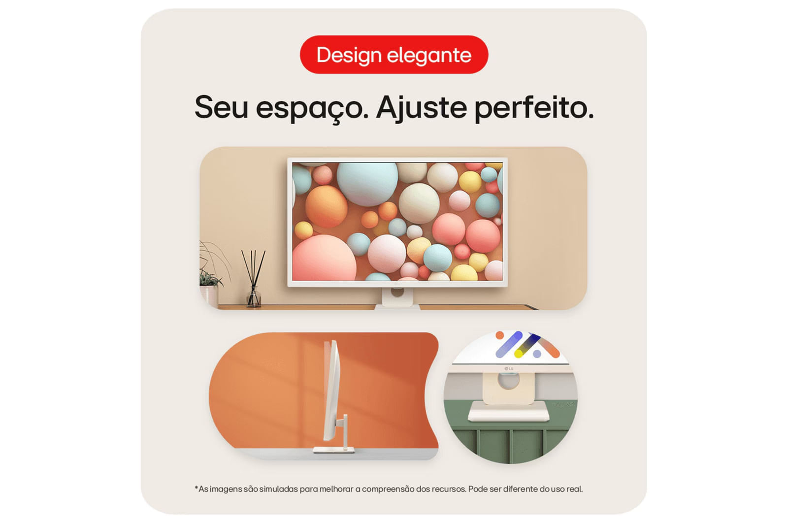 Miniatura Monitor LG MyView Smart - Tela IPS de 32'‘, FHD, WebOs, Screen Share, HDR10, ThinQ, Air Play 2, Bluetooth, USB, HDMI - 32SR50F-W Branco - 32SR50F-W