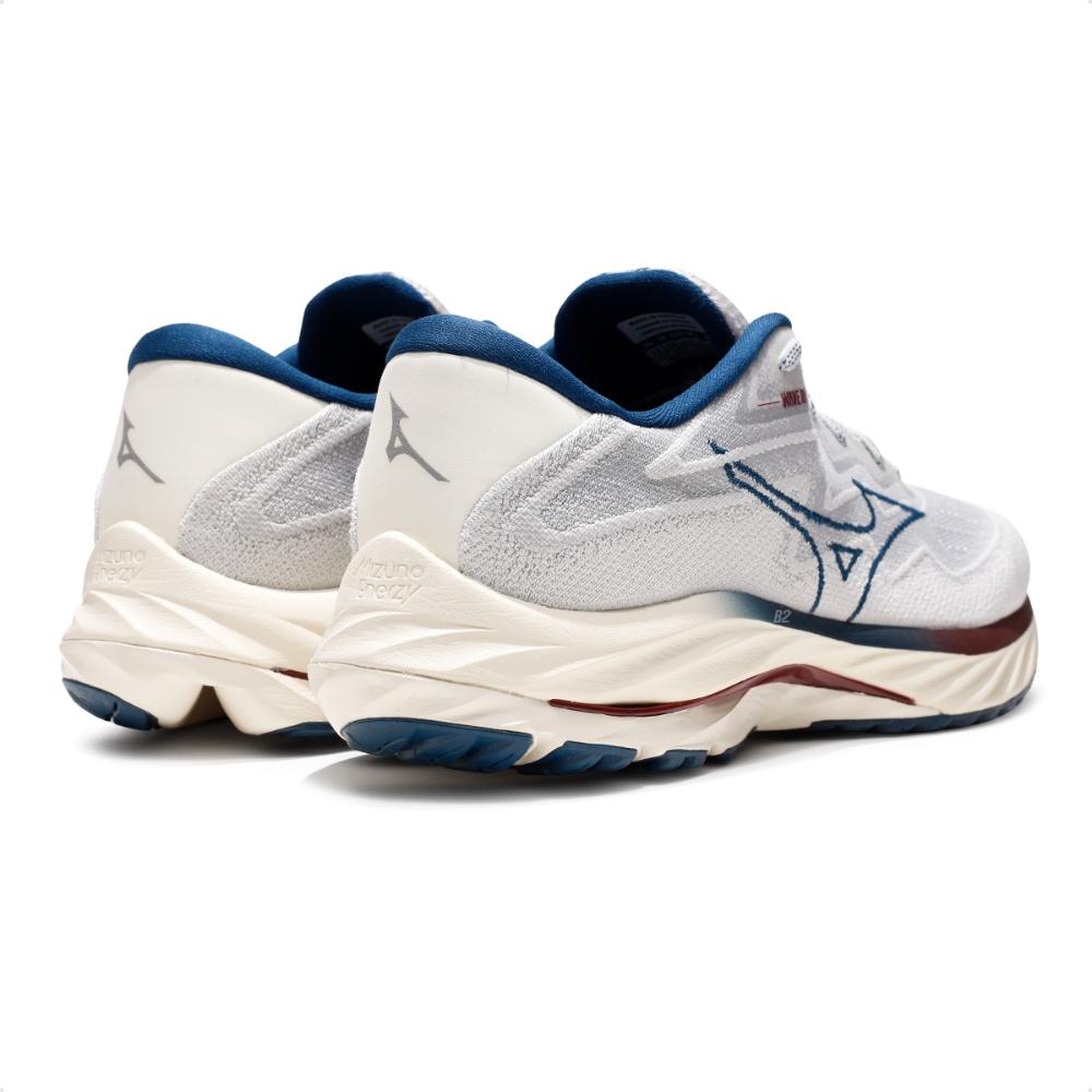 Miniatura Tênis Mizuno Wave Rider 27 SSW Masculino Bege / Marinho - 39