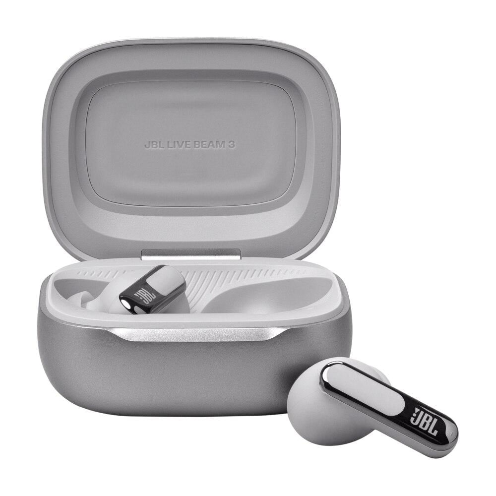 Miniatura Fone de Ouvido JBL, Live Beam 3, Prata