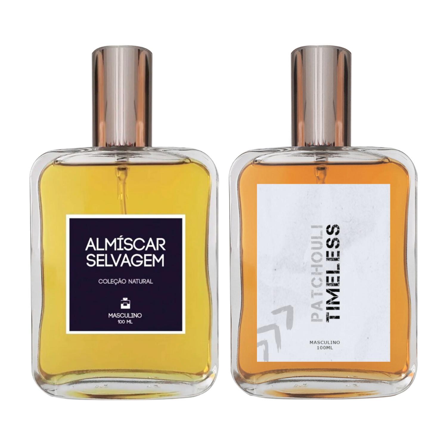 Miniatura Kit Perfume - Almíscar Selvagem + Patchouli Timeless 100Ml