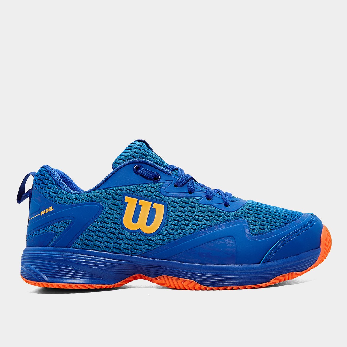 Miniatura Tênis Wilson K Padel 3.0 Clay Azul Royal+Laranja - 34