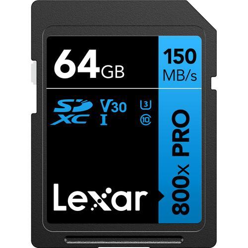 Miniatura Cartão Memória Lexar Sd Xc 64Gb 150Mb/S Uhs-I V30 Pro