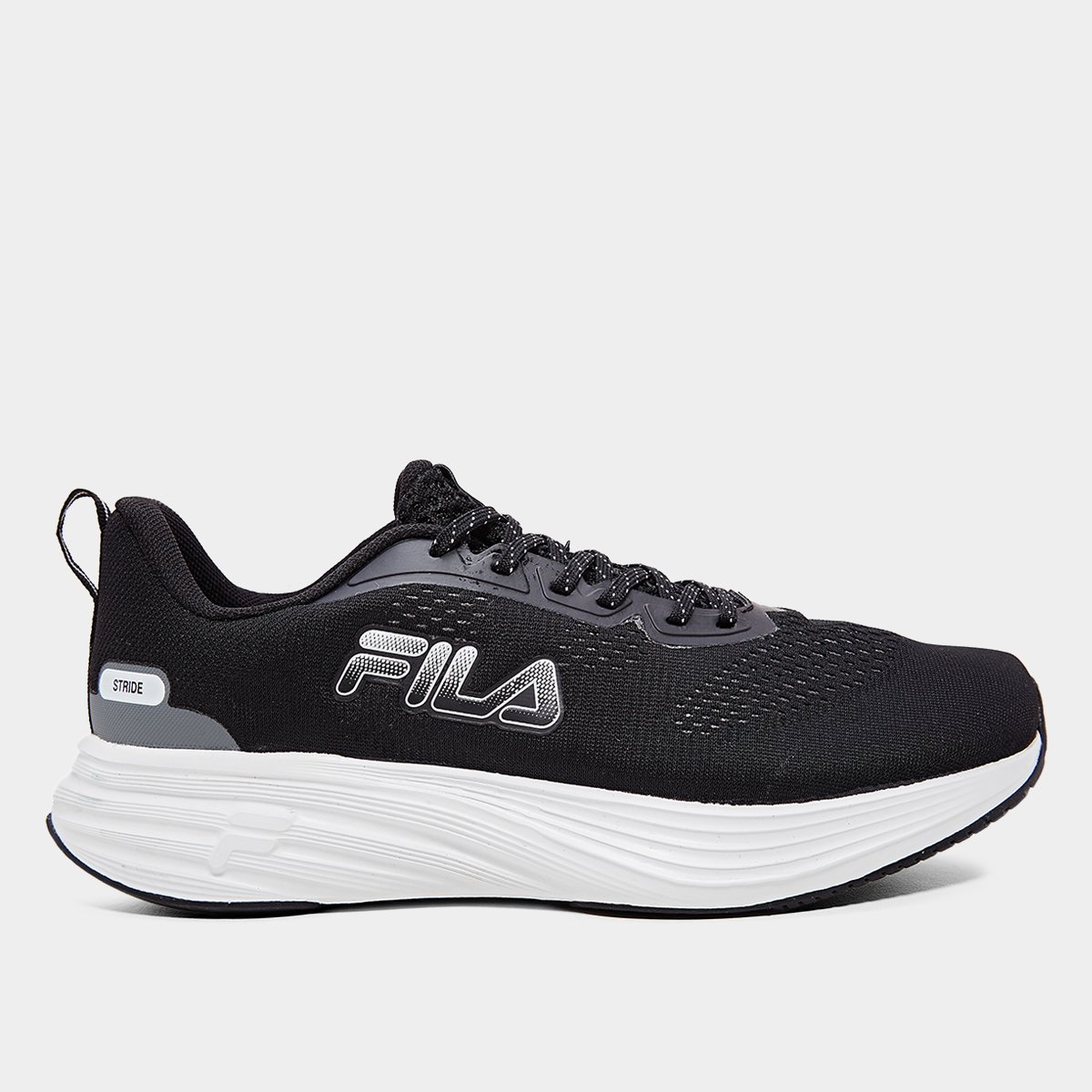 Miniatura Tênis Fila Stride Masculino Preto+Branco - 37