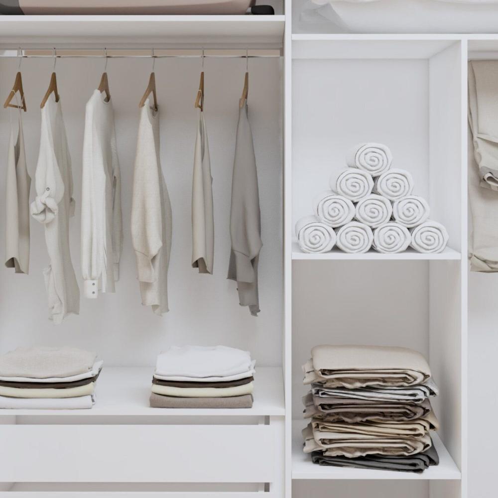 Guarda-roupa 2 Portas 100% Mdf Monte Rei Branco