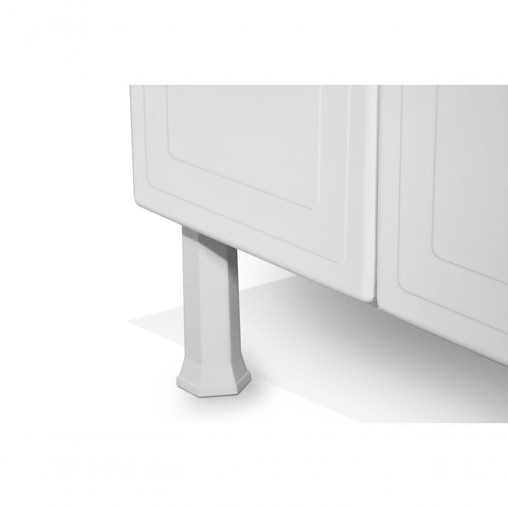 Gabinete Cozinha De Aço Ellos 1.20 Desmontado Sem A Pia 3 Gavetas Cor:preto