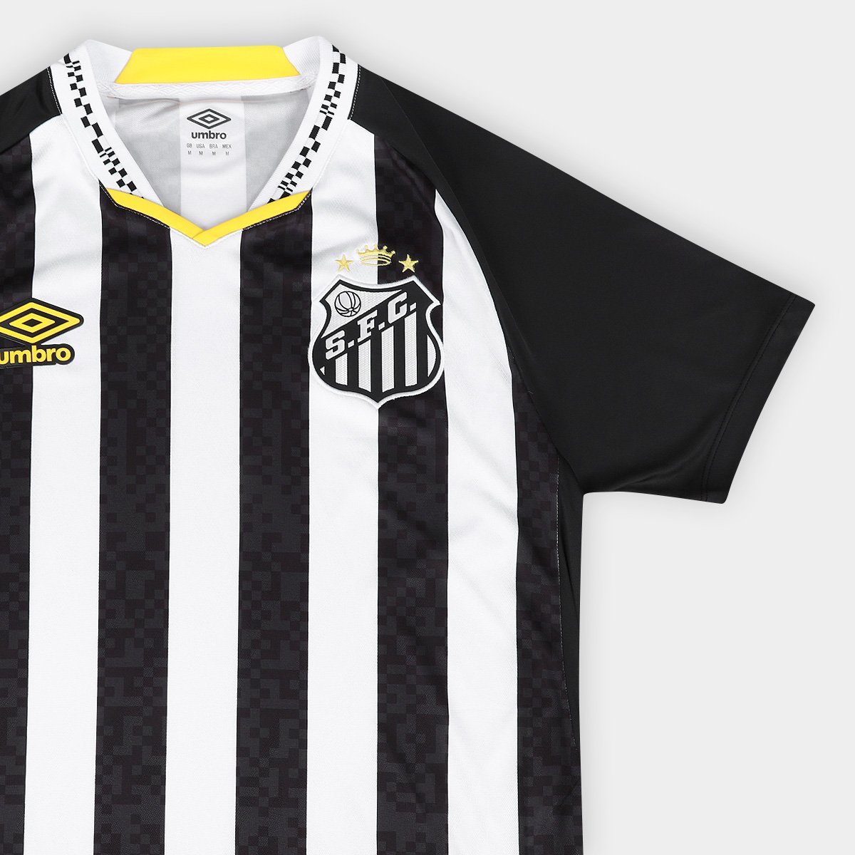 Camisa Santos II 25/26 S/N Torcedor Umbro Masculina Preto+Branco - EGG