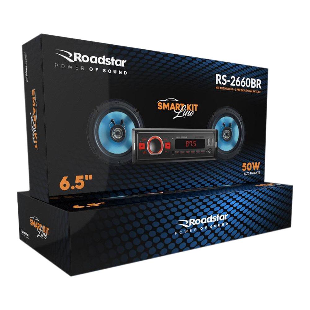 Miniatura Kit Som Automotivo com Alto Falante 2660 Roadstar