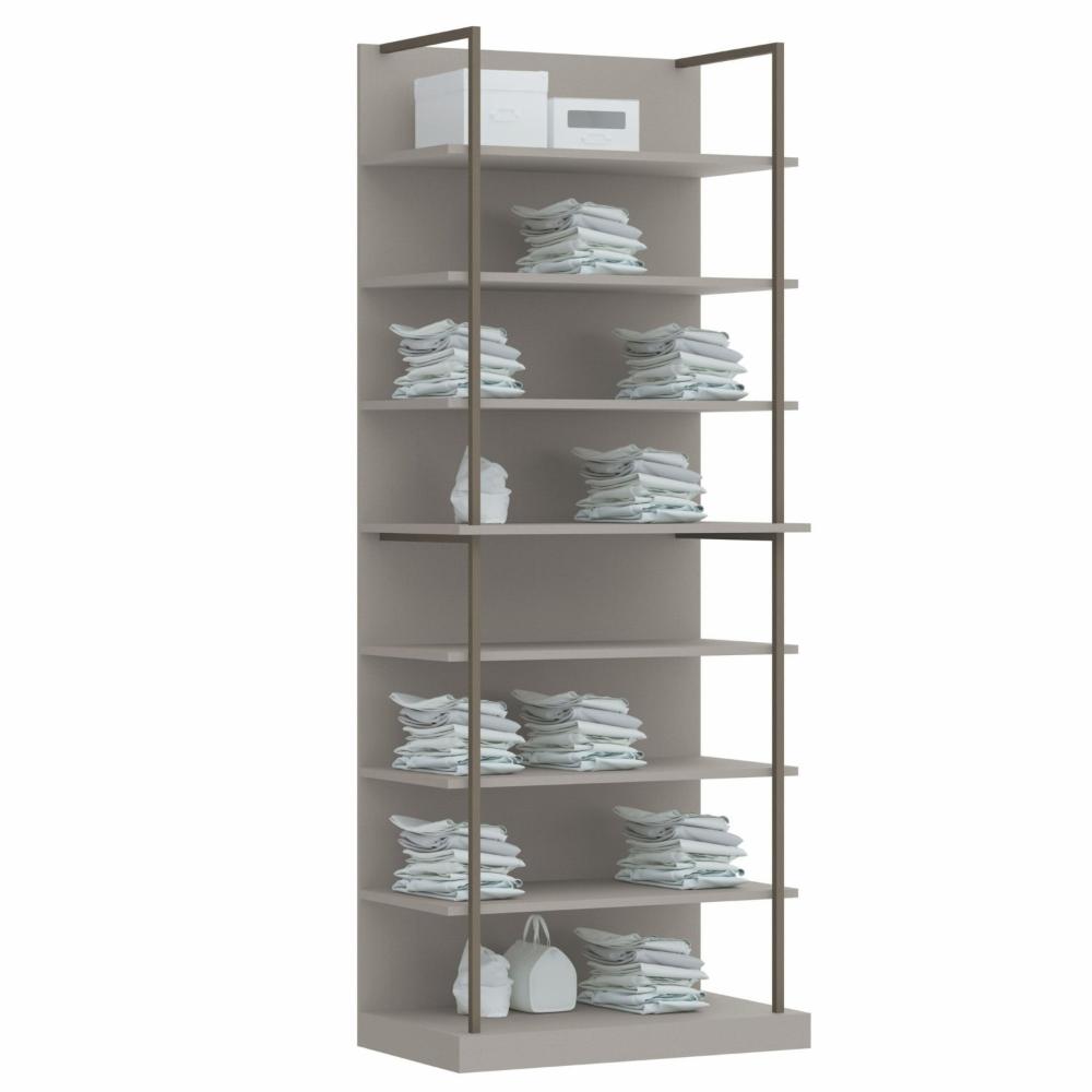 Miniatura Módulo Prateleiras Guarda Roupa Closet Modulado Níquel
