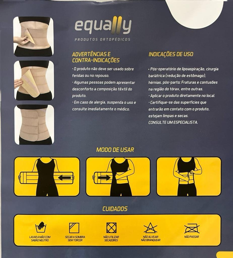 Miniatura Faixa Abdominal Elástica Pós-Cirúrgica 3 Painéis - PMG