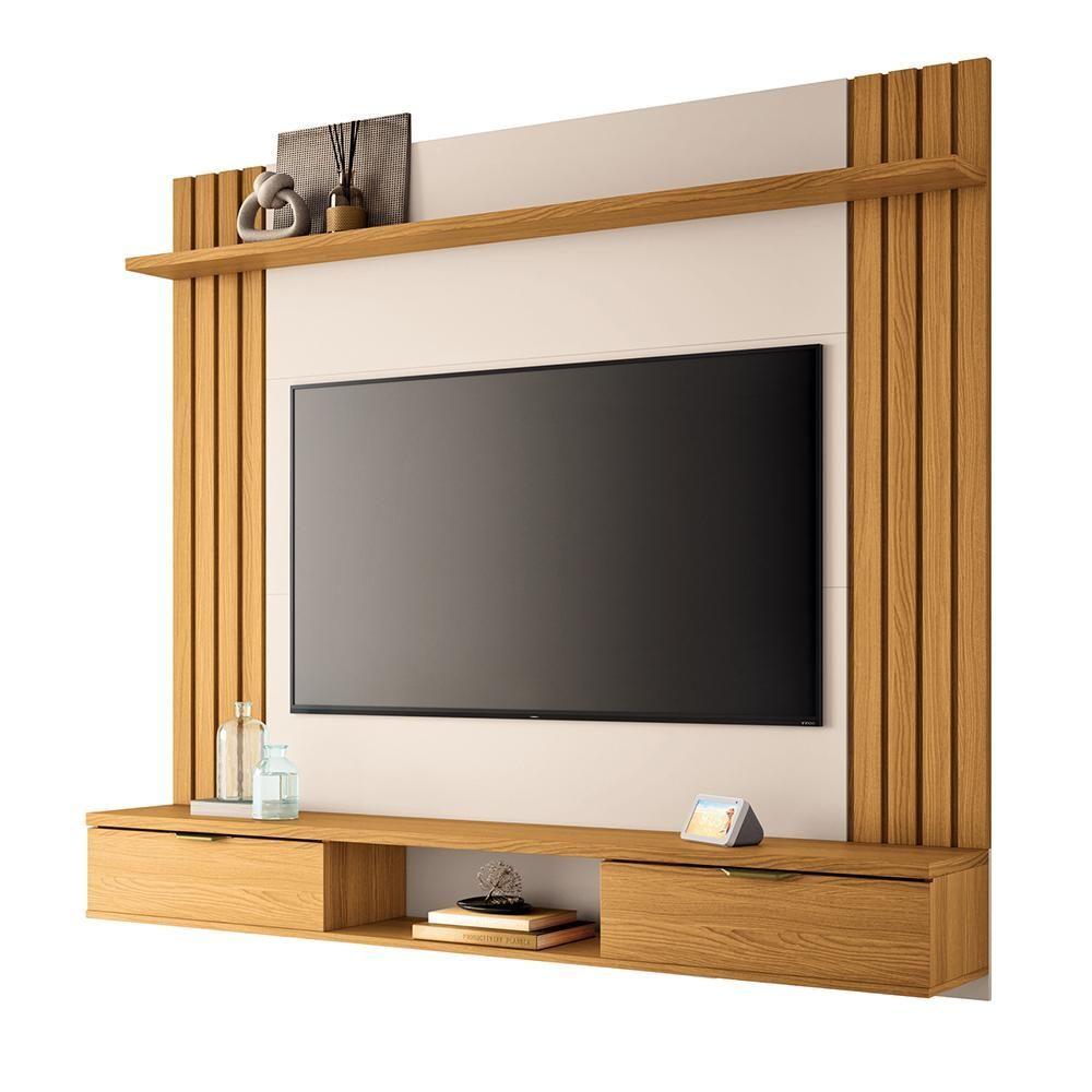Miniatura Painel Home Suspenso Solus Tv Até 70 Polegadas Cinamomo/off White