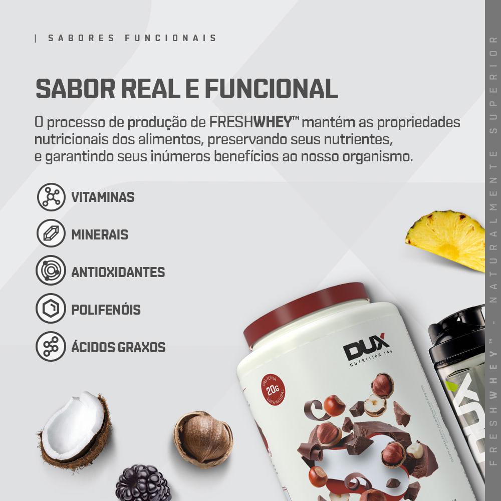 Whey Protein Freshwhey Dux Nutrition Chocolate E Avelã 450g
