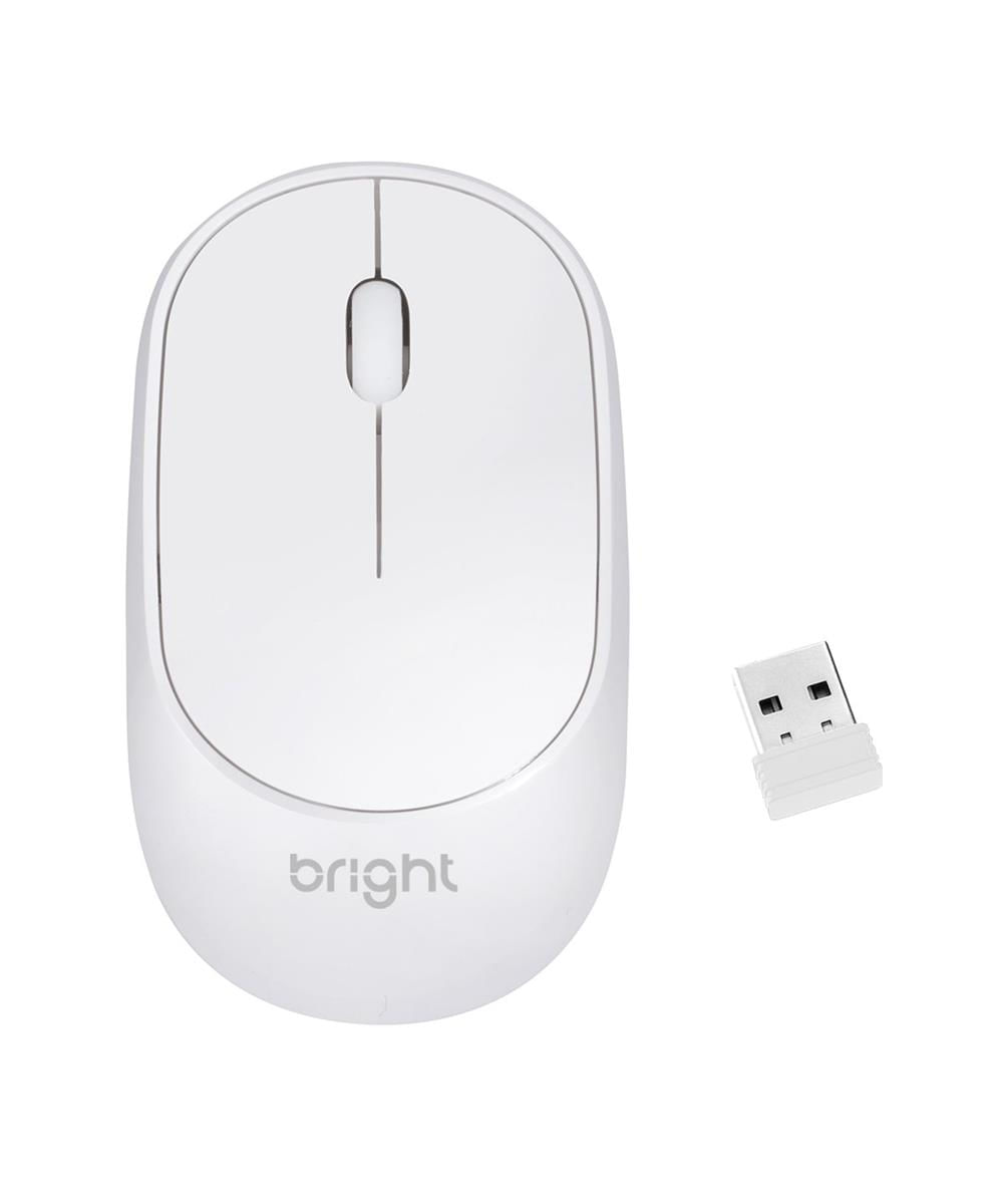 Mouse Sem Fio Bright Branco