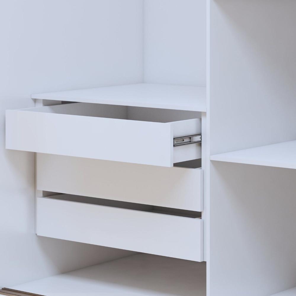 Guarda-roupas 3 Portas de Correr 100% Mdf Monte Rei Branco