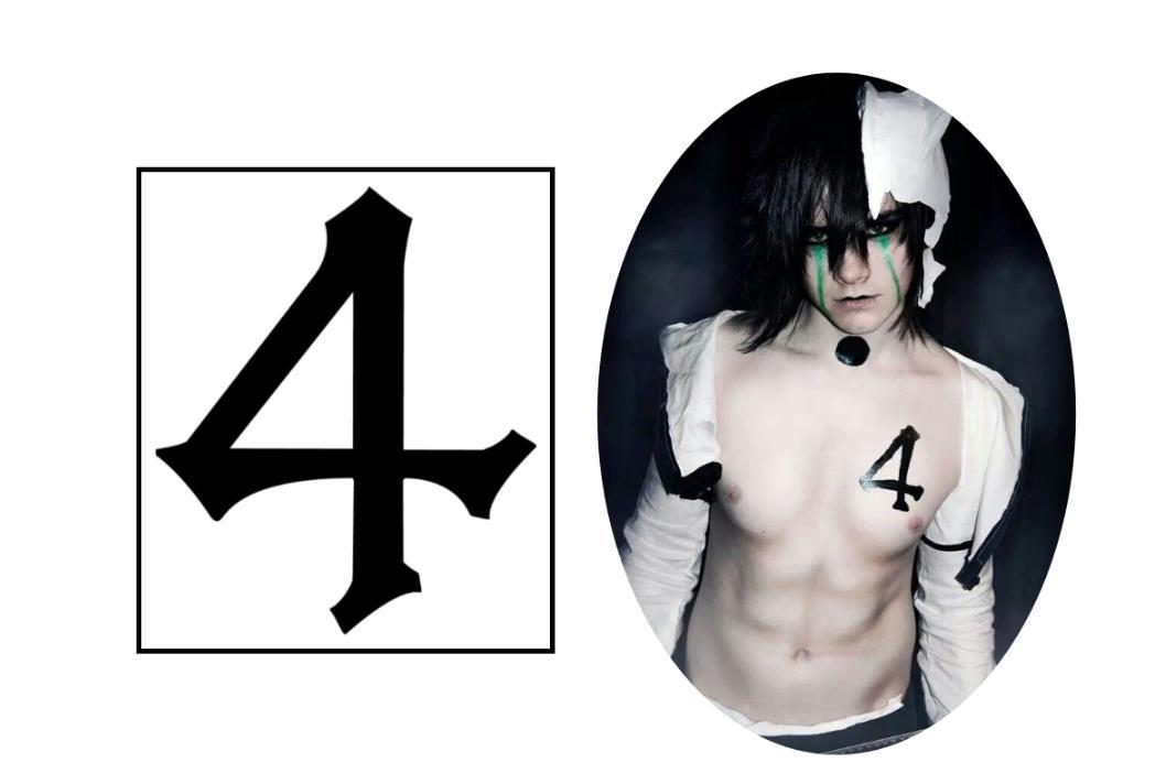 Miniatura Tat. Temp. Cosplay Bleach Ulquiorra Schiffer 4 - Anime 10x4cm