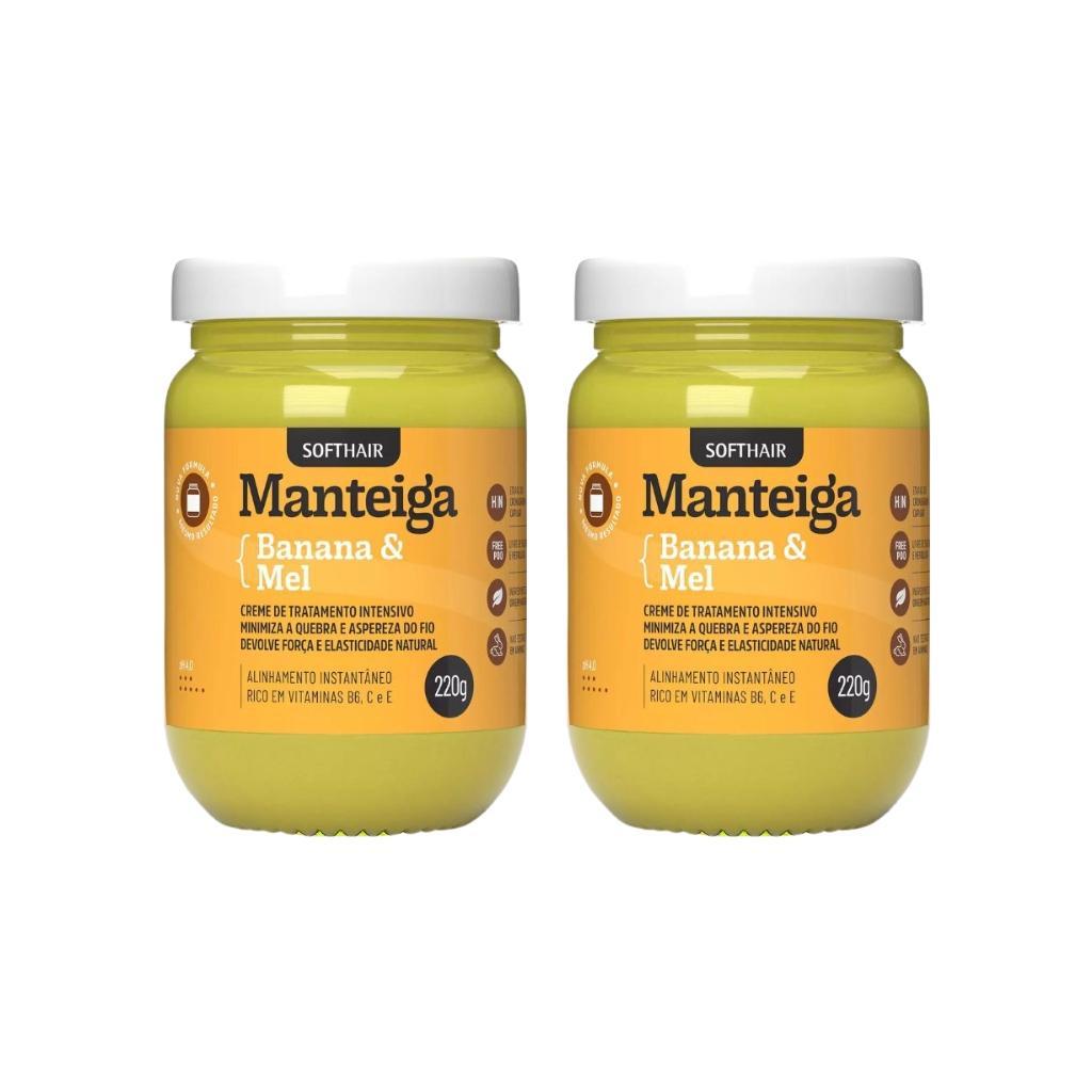Miniatura Creme De Tratamento Capilar Soft Hair 220G Banana/Mel - 2Un