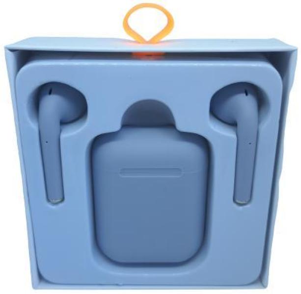 Miniatura Fone De Ouvido Sem Fio I12 Tws Bluetooth Com Touch - Cinza