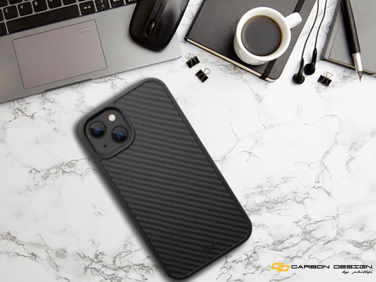 Para Iphone 13 Capa Case Capinha Fibra Carbono Real Premium