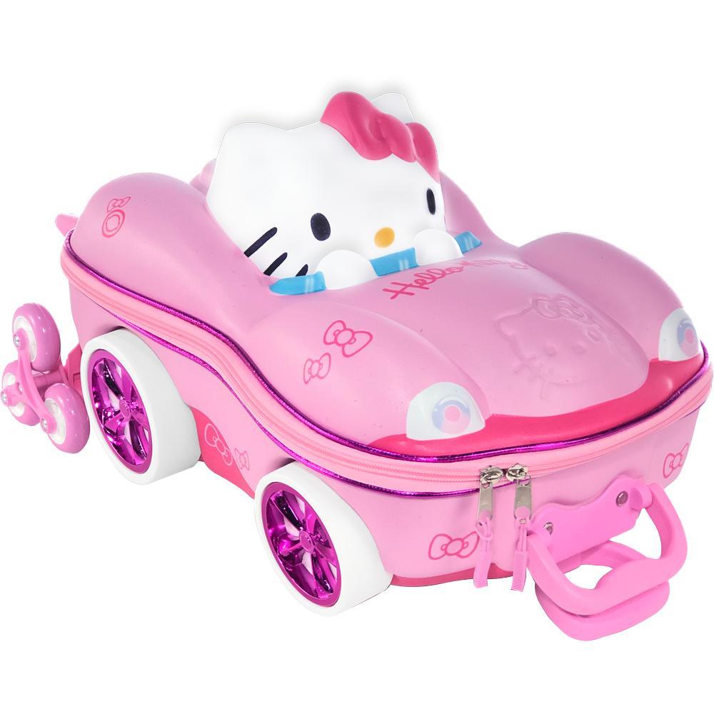 Miniatura Kit Mochila De Rodinhas E Lancheira 3D Hello Kitty Carro