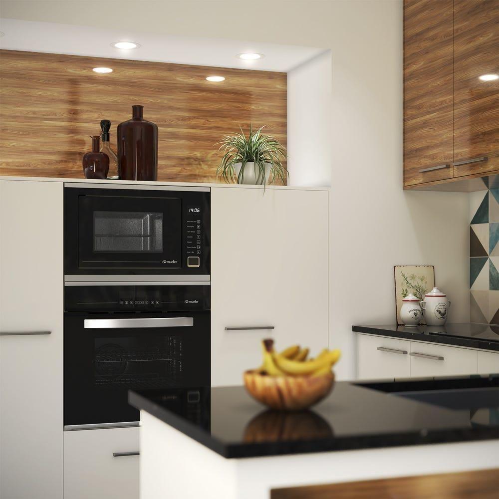Forno Micro-ondas De Embutir Mueller 25 Litros MMO0225G1 Preto 220V