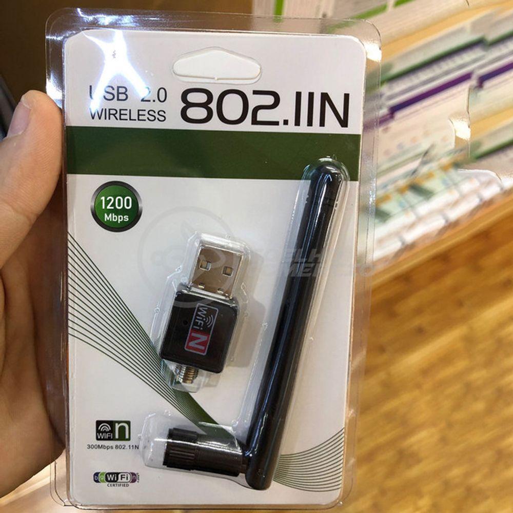 Miniatura Antena Usb 2.0 Receptor De Wifi Wireless Internet Sem Fio 1200Mbps 802.Inn Pc Notebook 11