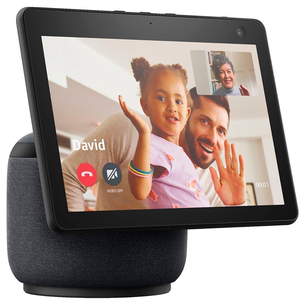 Miniatura Caixa De Som Amazon Echo Show 10 3 Geração Com Tela 10 - Alexa - Bluetooth - Preto