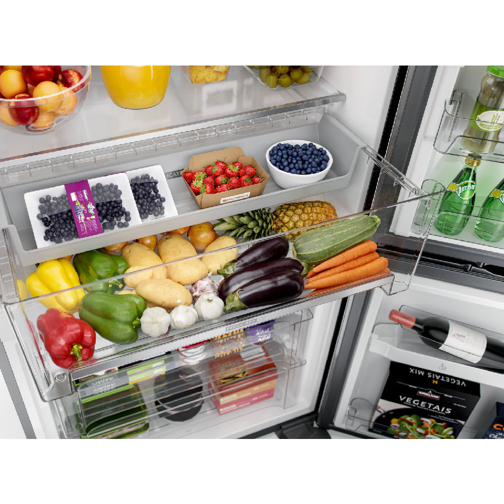 Geladeira Brastemp Frost Free Inverse 588 litros cor Inox com Smart Bar BRE85AK 110V